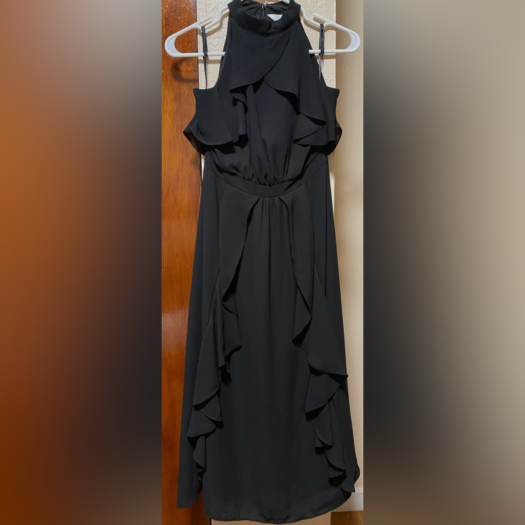 Lauren Conrad Black Midi Dress Size 0